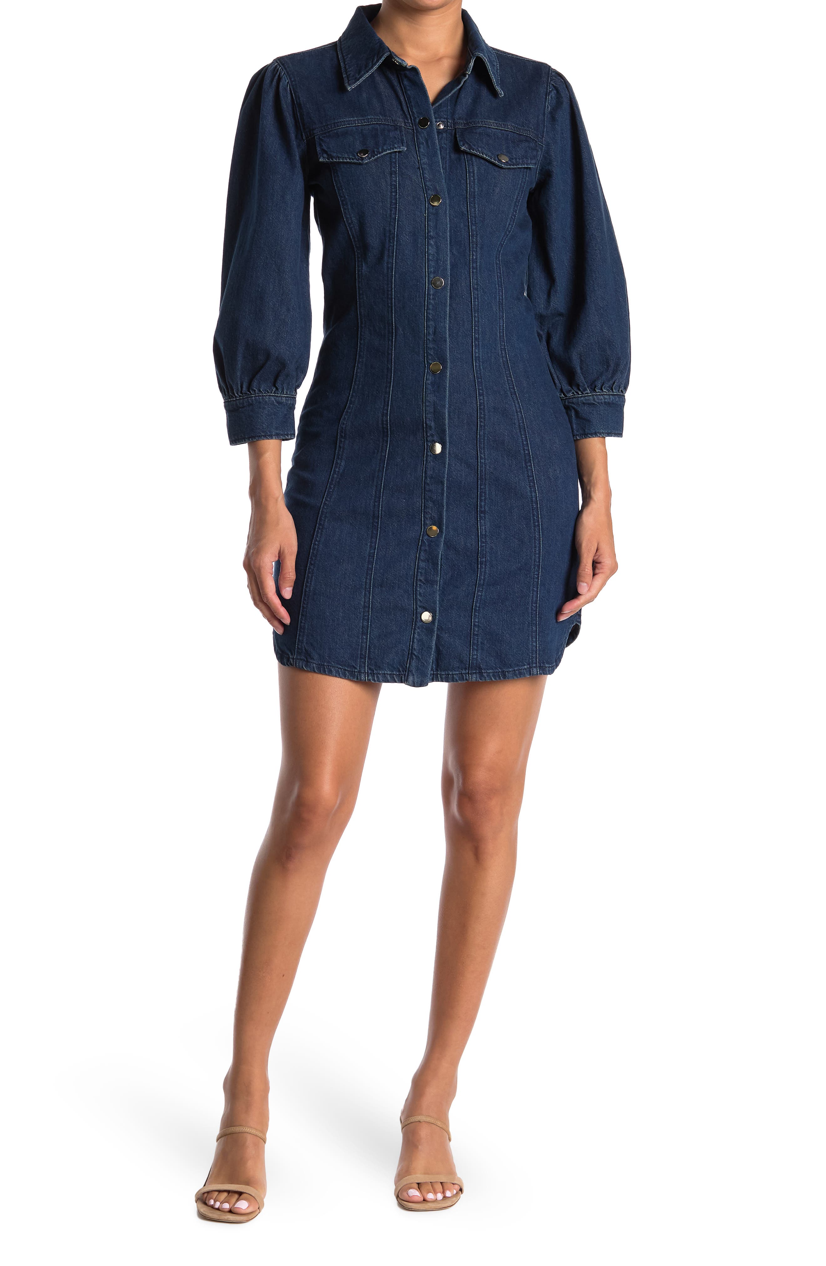 Veronica Beard Evalyn Denim Shirt Dress (Women) | Nordstromrack