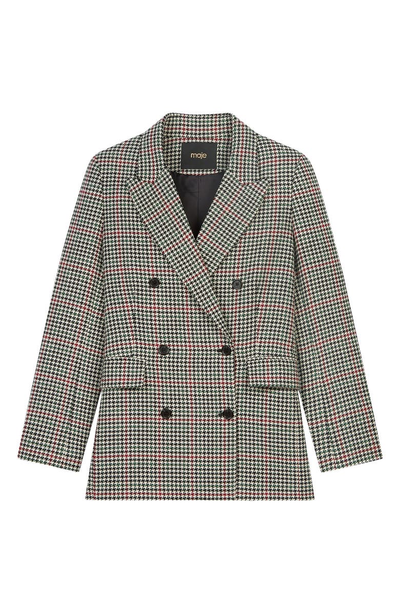maje Double Breasted Suit Blazer, Alternate, color, 