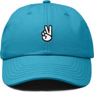 Dalix Peace Sign Embroidered Dad Hat