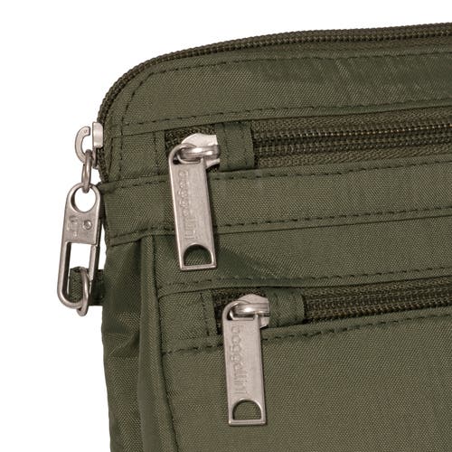 Baggallini Securtex Anti-theft Crossbody Bag In Green