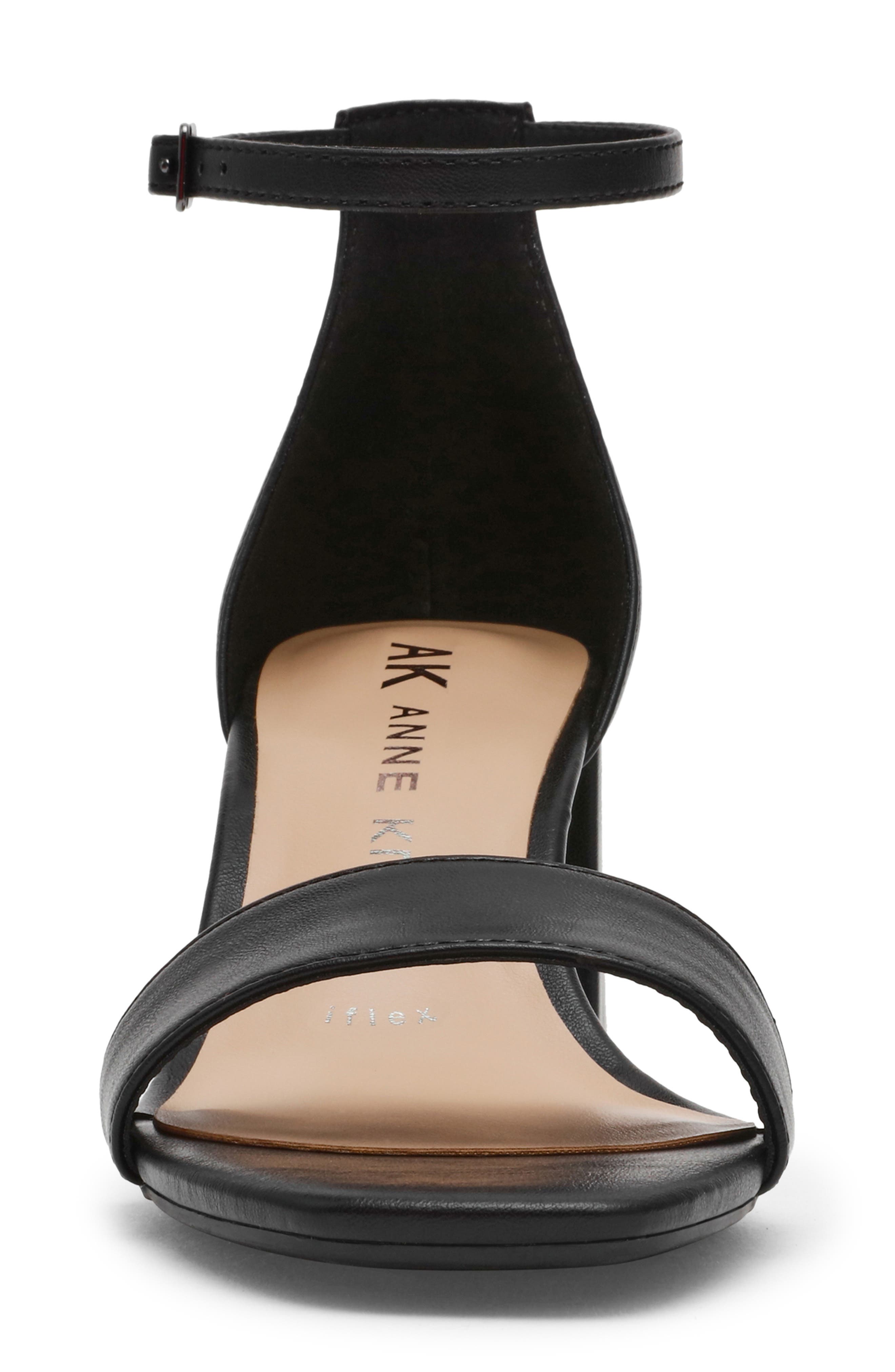 Anne Klein Mika Sandal, Alternate, color, Black Pu