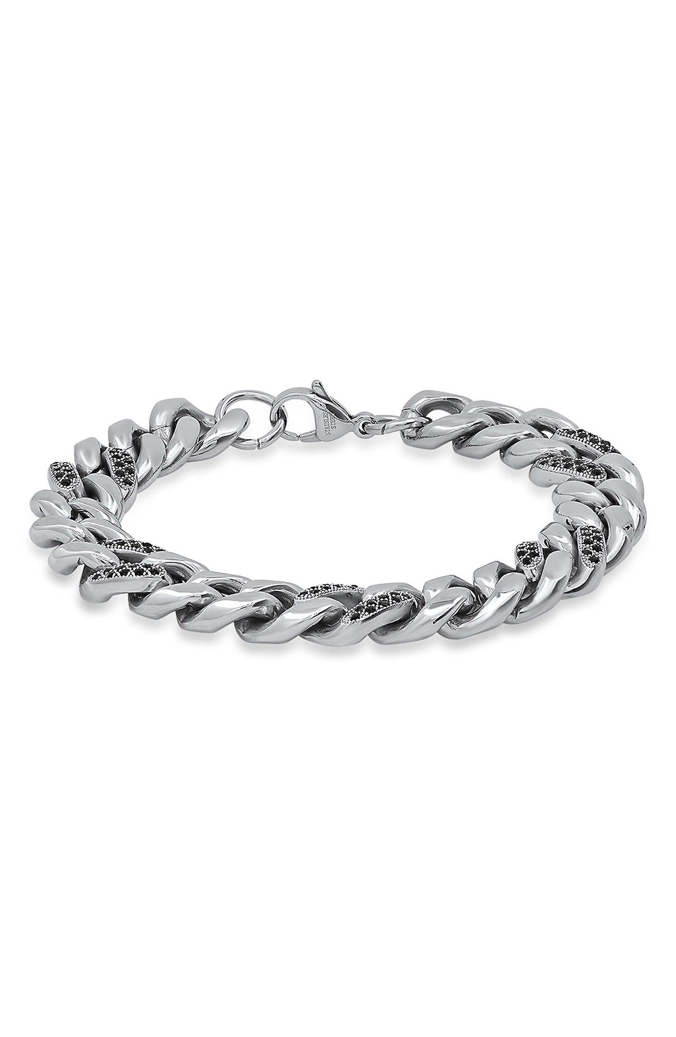 Men's Stainless Steel Curb Chain Bracelet