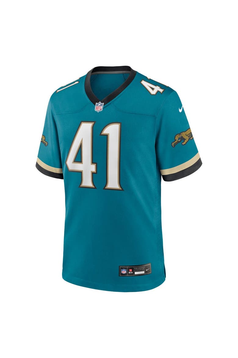 Men's Nike Josh Hines-Allen Teal Jacksonville Jaguars Prowler Throwback Player Game Jersey, Alternate, color, Teal
