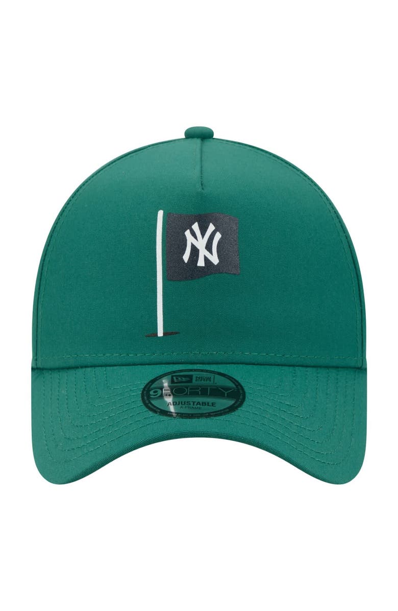 New Era Men's New Era Green New York Yankees Pin Seeker 9FORTY A-Frame Adjustable Hat, Alternate, color, Green