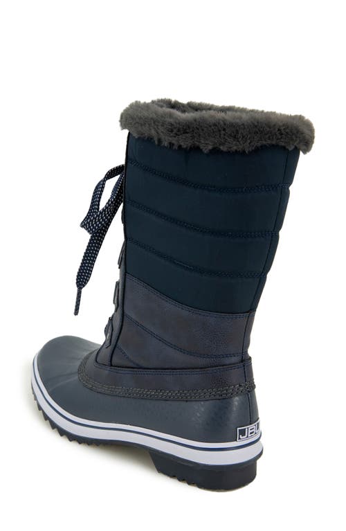 Jbu Siberia Waterproof Faux Fur Lined Boot In Blue