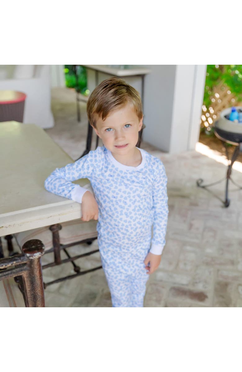 Lila and Hayes Grayson Boys' Pajama Pant Set, Alternate, color, Confetti Hearts Blue