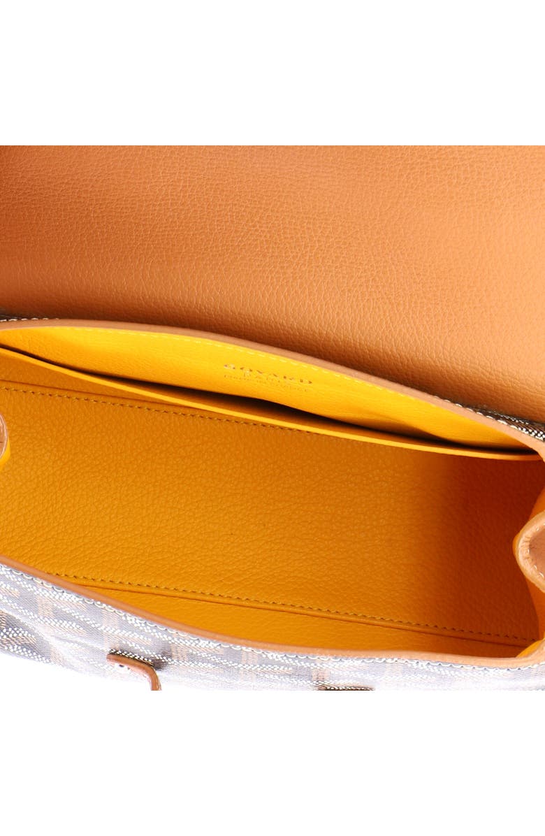 Pre-Owned Goyard Saigon Top Handle Bag Coated Canvas with Leather Mini, Alternate, color, Brown