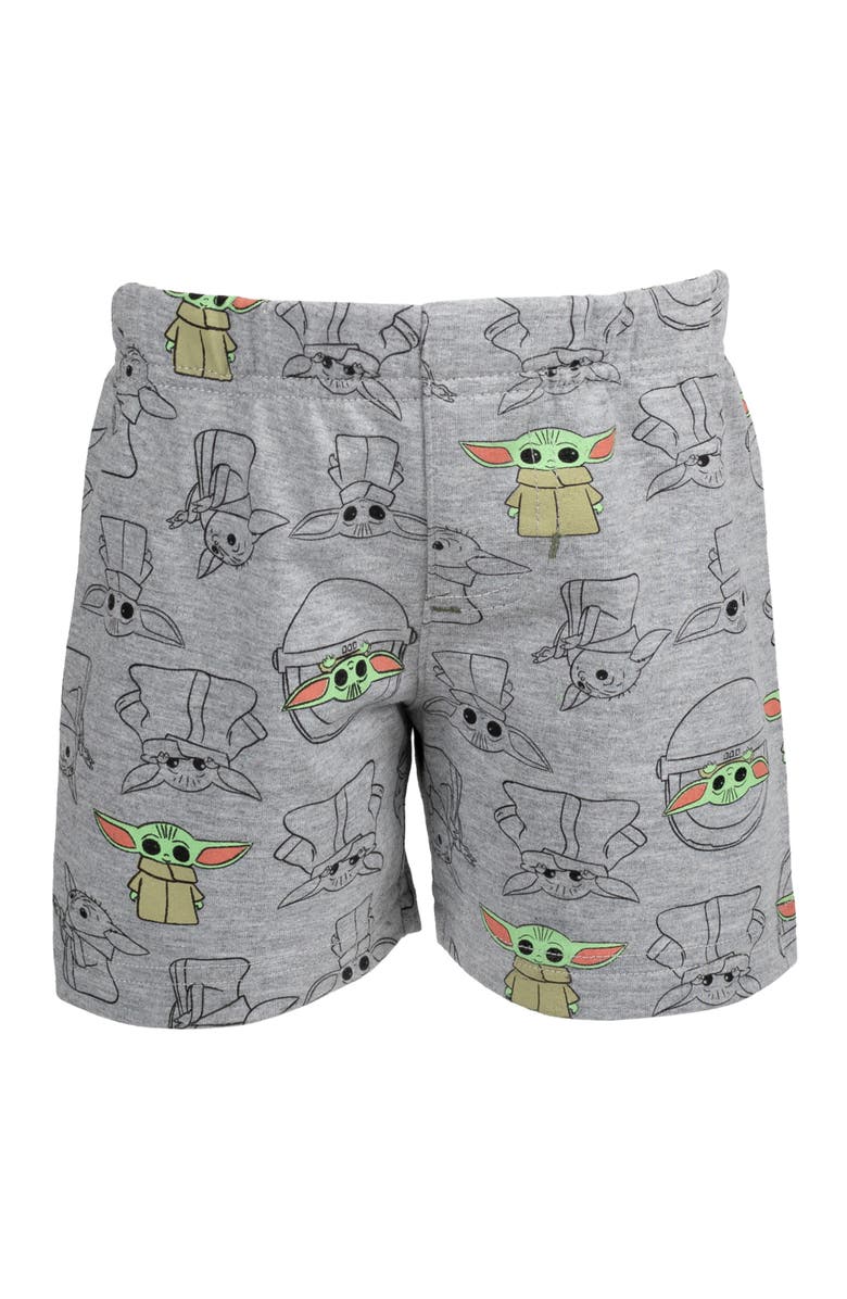 Star Wars The Mandalorian Grogu 2-Piece T-Shirt and Shorts Set, Alternate, color, Grogu Olive Grey