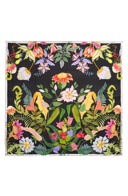 Echo Oasis Silk Square Scarf In Black