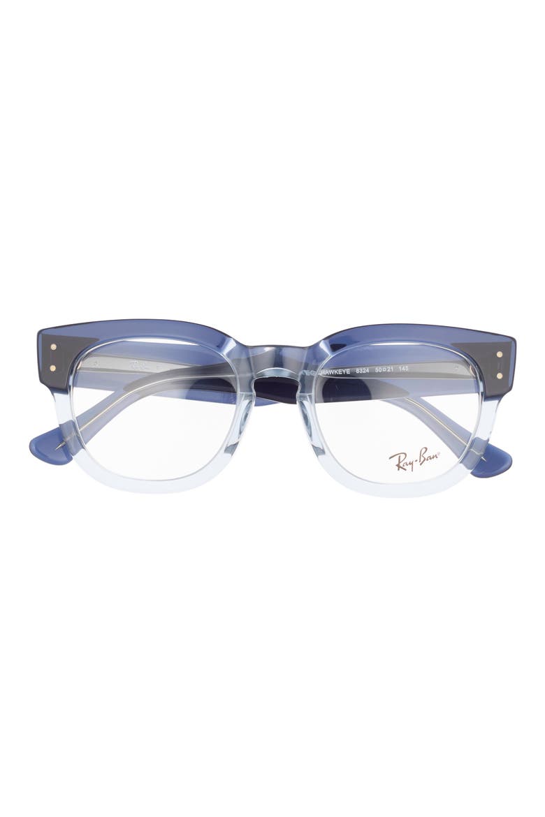Hawkeye 50mm Square Optical Glasses, Main, color, BLUE