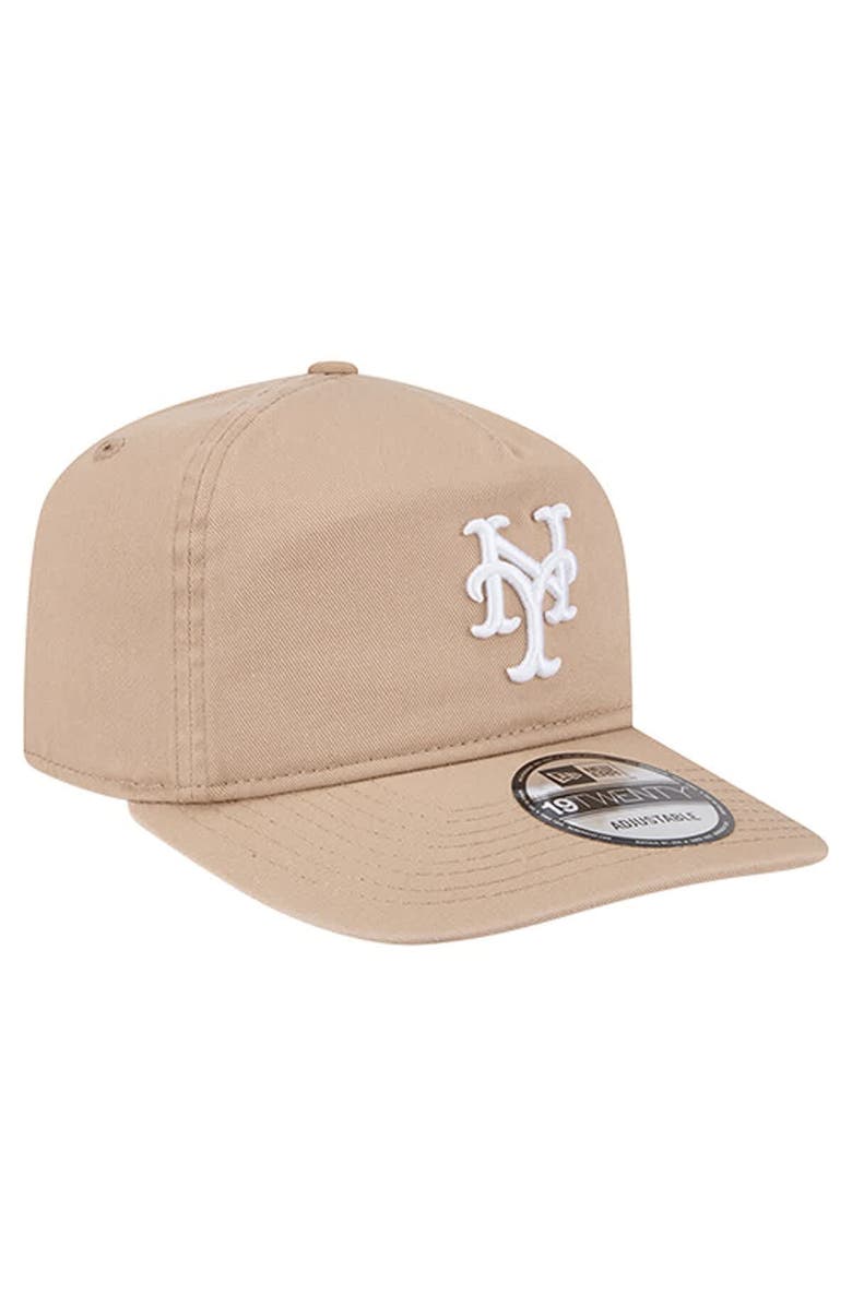 New Era Men's New Era Light Beige New York Mets Cam 19TWENTY Adjustable Hat, Alternate, color, Light Beige