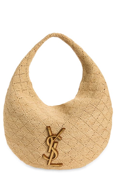 Icare Raffia Hobo Bag