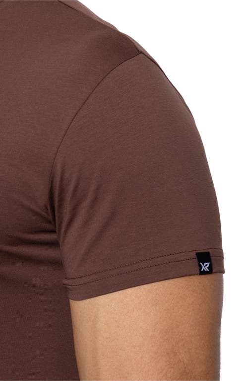 X-ray Xray V-neck Flex T-shirt In Dusty Chocolate