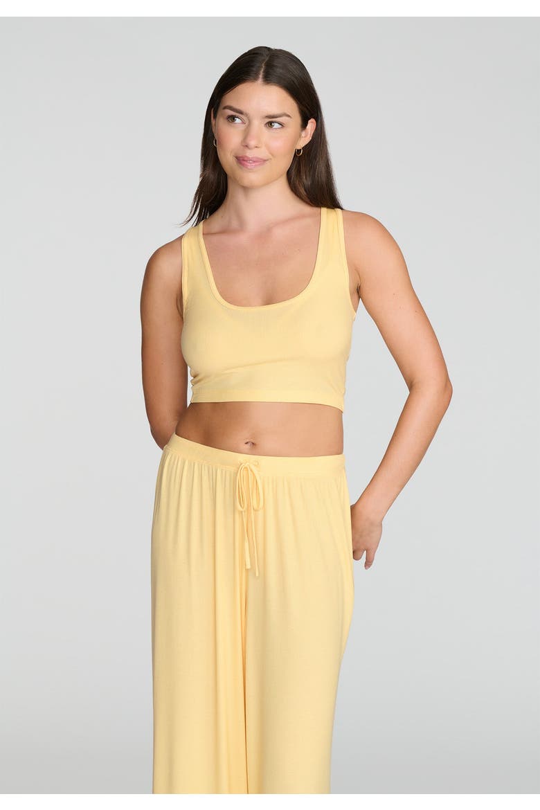 The Scoop Neck Tank, Alternate, color, HONEY