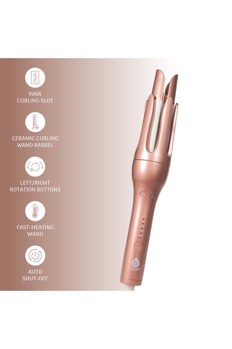 LED Scalp Brush & Pro Auto Curling Iron, Alternate, color, Multicolor