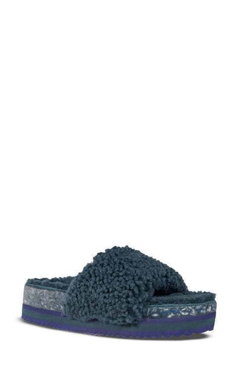 Cito Genuine Shearling Slide Sandal (Women)