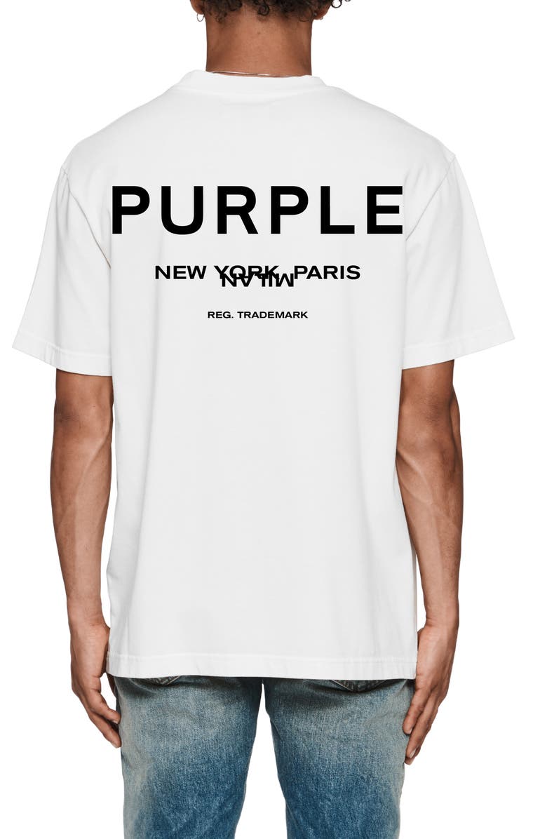 PURPLE BRAND Heavyweight Jersey Graphic T-Shirt, Alternate, color, White