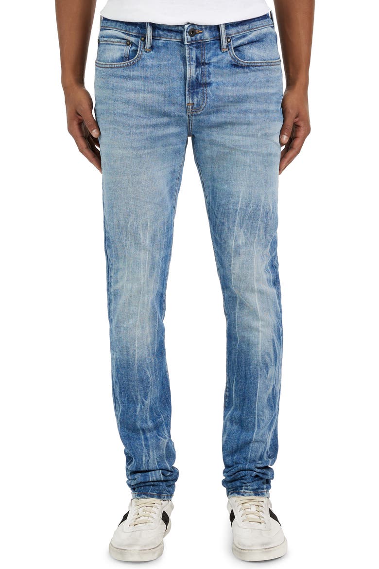 Solutions Skinny Jeans, Main, color, LIGHT INDIGO