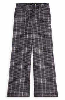 Scotch & Soda Kids' Check Wide Leg Pants
