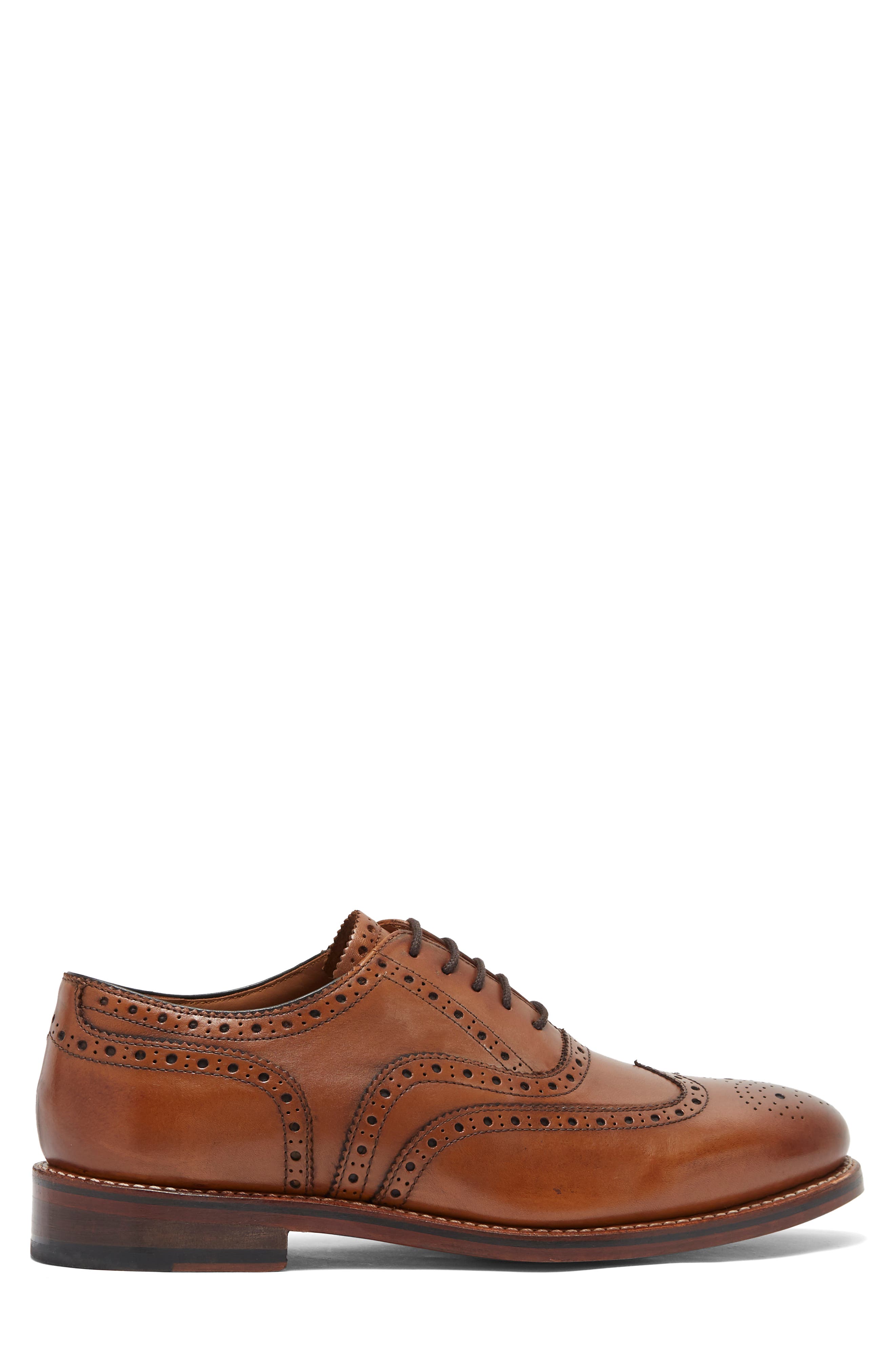 Hendrix Wingtop Oxford, Alternate, color, BASIC BROWN LEATHER