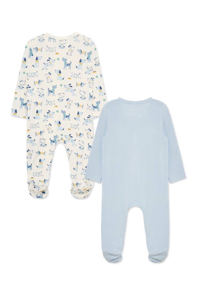 Kids' Puppy Fun 2-Pack Footies, Alternate, color, BLUE