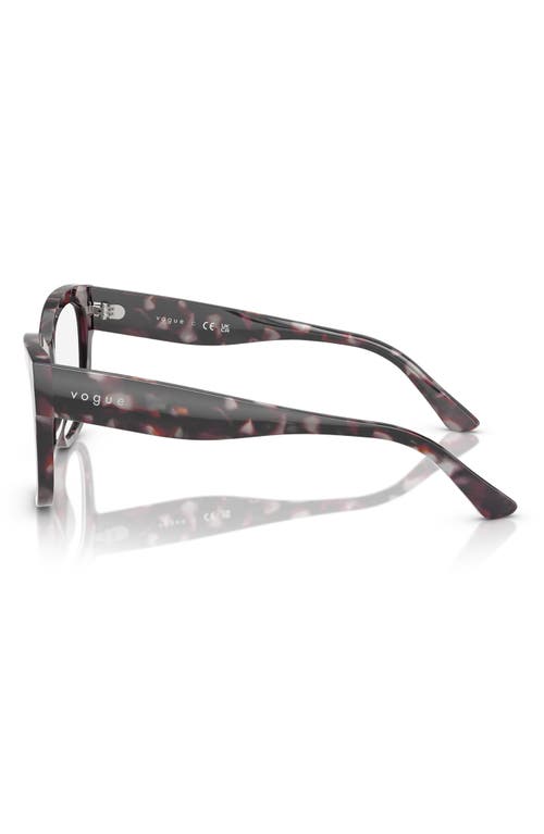 Vogue 53mm Square Optical Glasses In Grey Tort