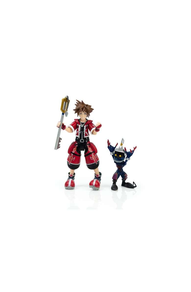Toynk Kingdom Hearts Valor Form Sora & Soldier Exclusive Action Figure - 2-Pack, Alternate, color, Red