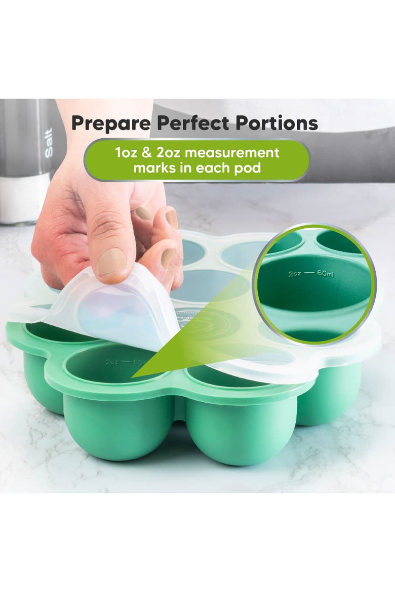 Prep Silicone Baby Food Tray, Alternate, color, Alpine Green