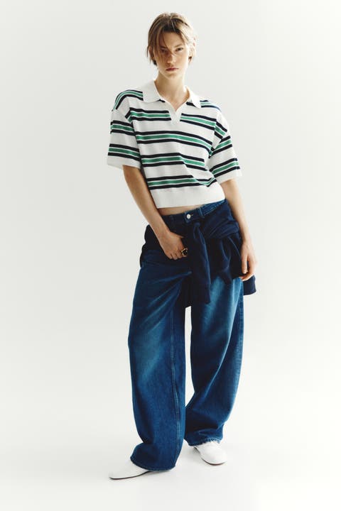 Fine-Knit Polo Shirt
