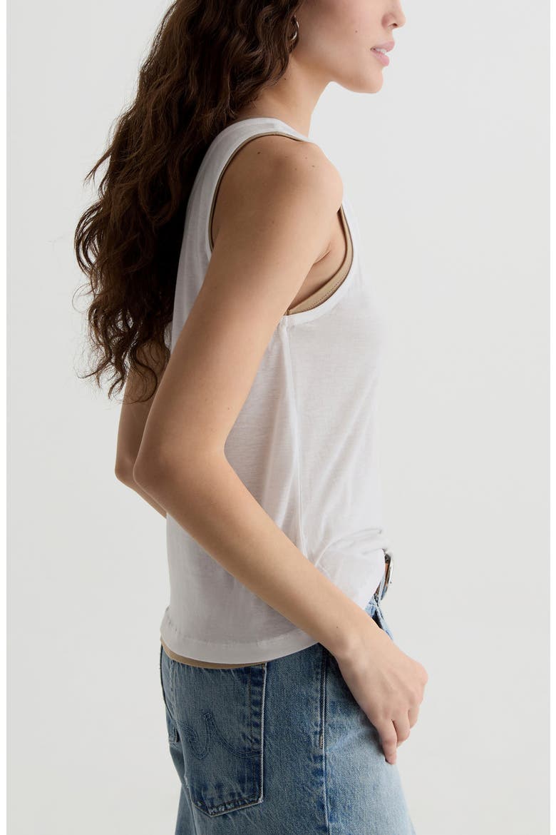 Alina Henley Tank, Alternate, color, POWDER/KHAKI SAND