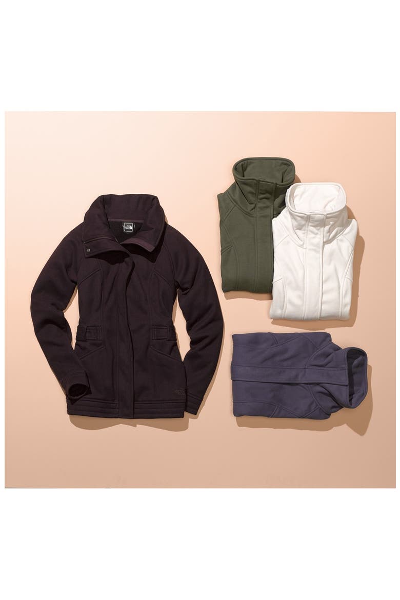 'Avery' Fleece Jacket (Nordstrom Exclusive), Alternate, color, BLACK