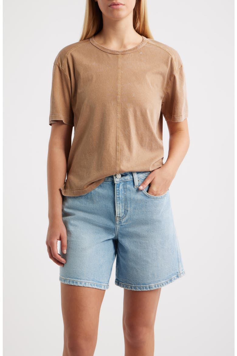 Acid Wash T-Shirt, Main, color, BURLAP