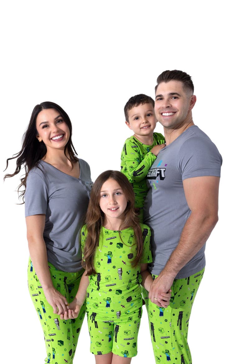 Kids' Minecraft Mob Squad Set of 2 Piece Pajamas, Alternate, color, Minecraft Mob Squad