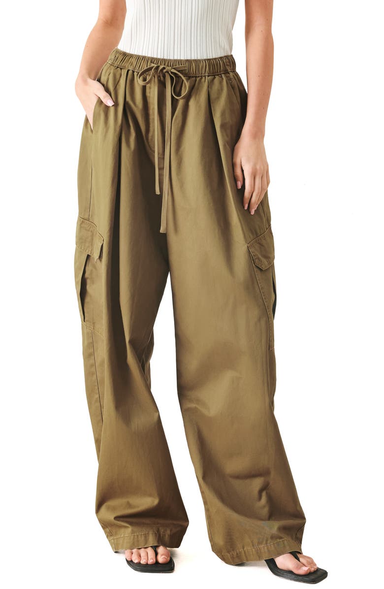 FREEMARKET Cotton Cargo Pants, Main, color, Olive Brown