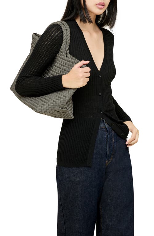 Naghedi St. Barths Medium Woven Tote Bag In Laurel