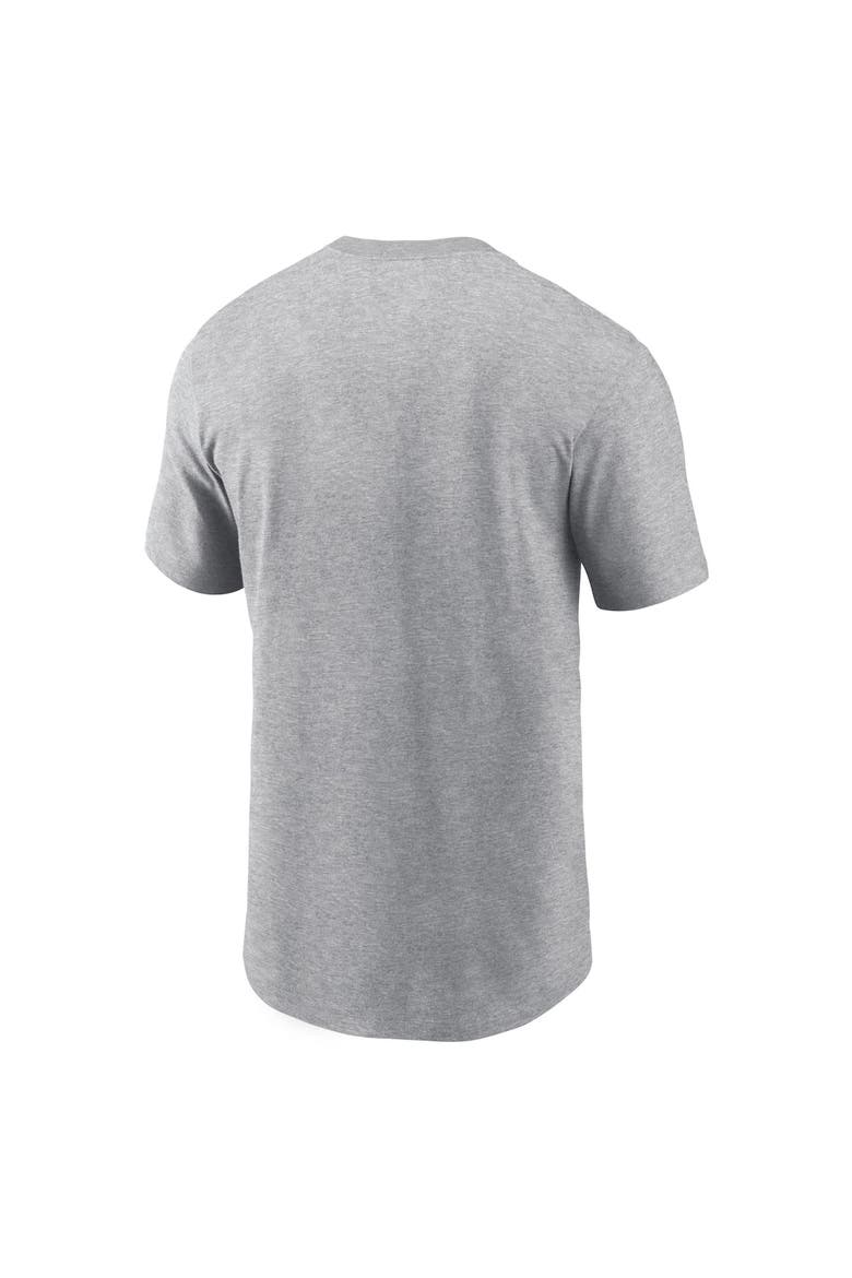 Men's Nike Heather Gray Texas Longhorns Primetime Evergreen Logo T-Shirt, Alternate, color, Heather Gray