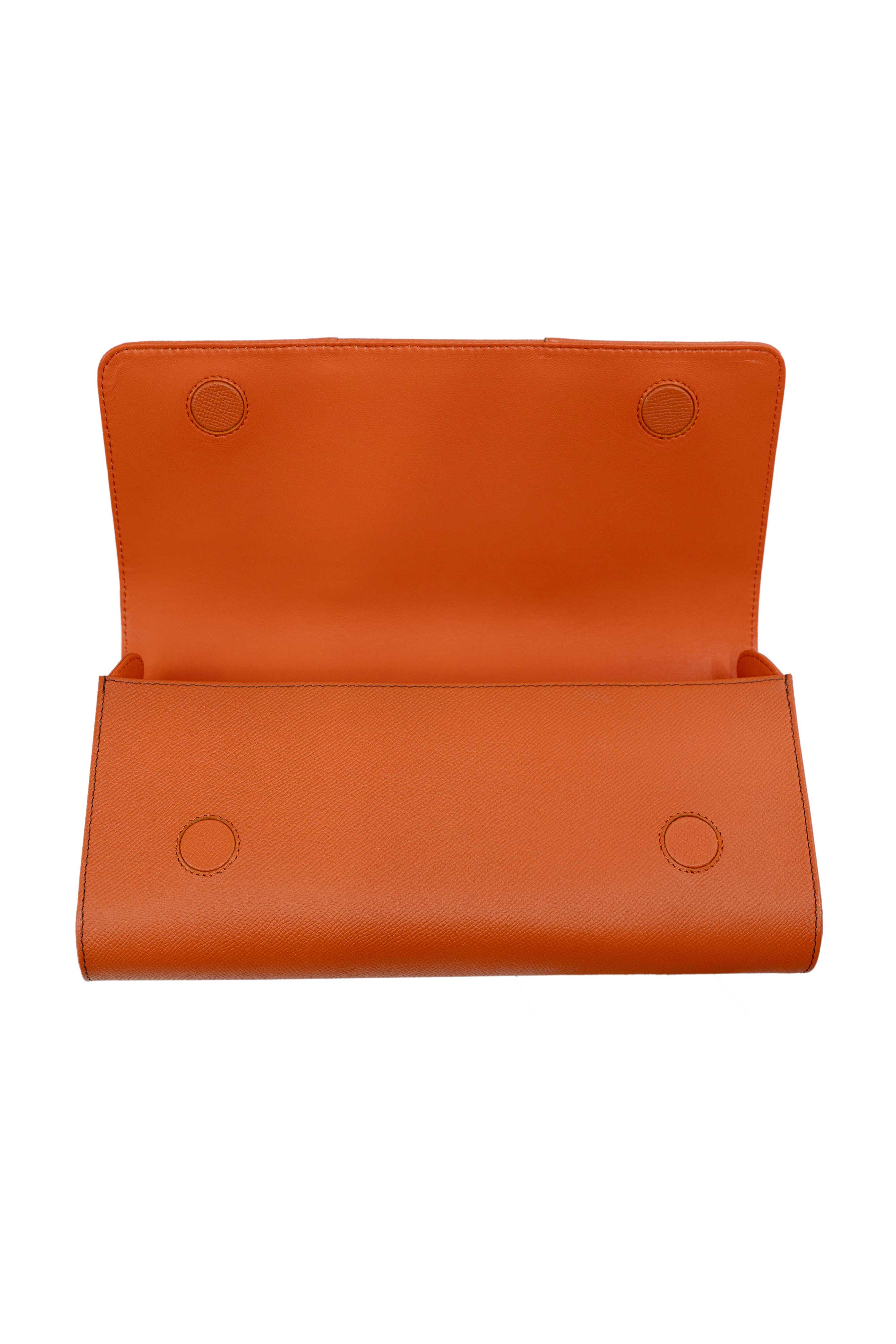 PERRIN PARIS Le Cabriolet Clutch Flame, Alternate, color, Flamme / Espresso