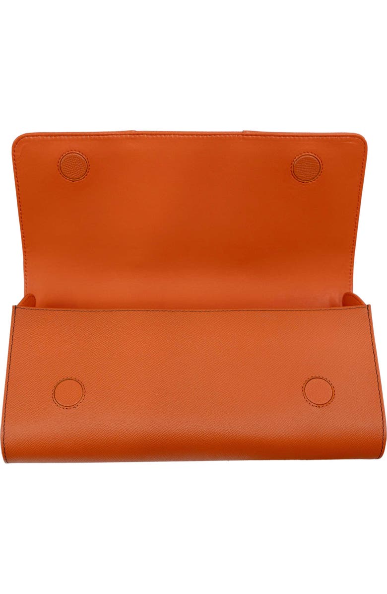 PERRIN PARIS Le Cabriolet Clutch Flame, Alternate, color, Flamme / Espresso