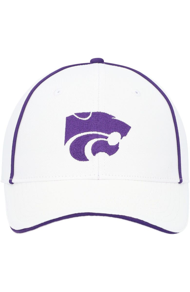 COLOSSEUM Men's Colosseum  White Kansas State Wildcats Take Your Time Snapback Hat, Alternate, color, 