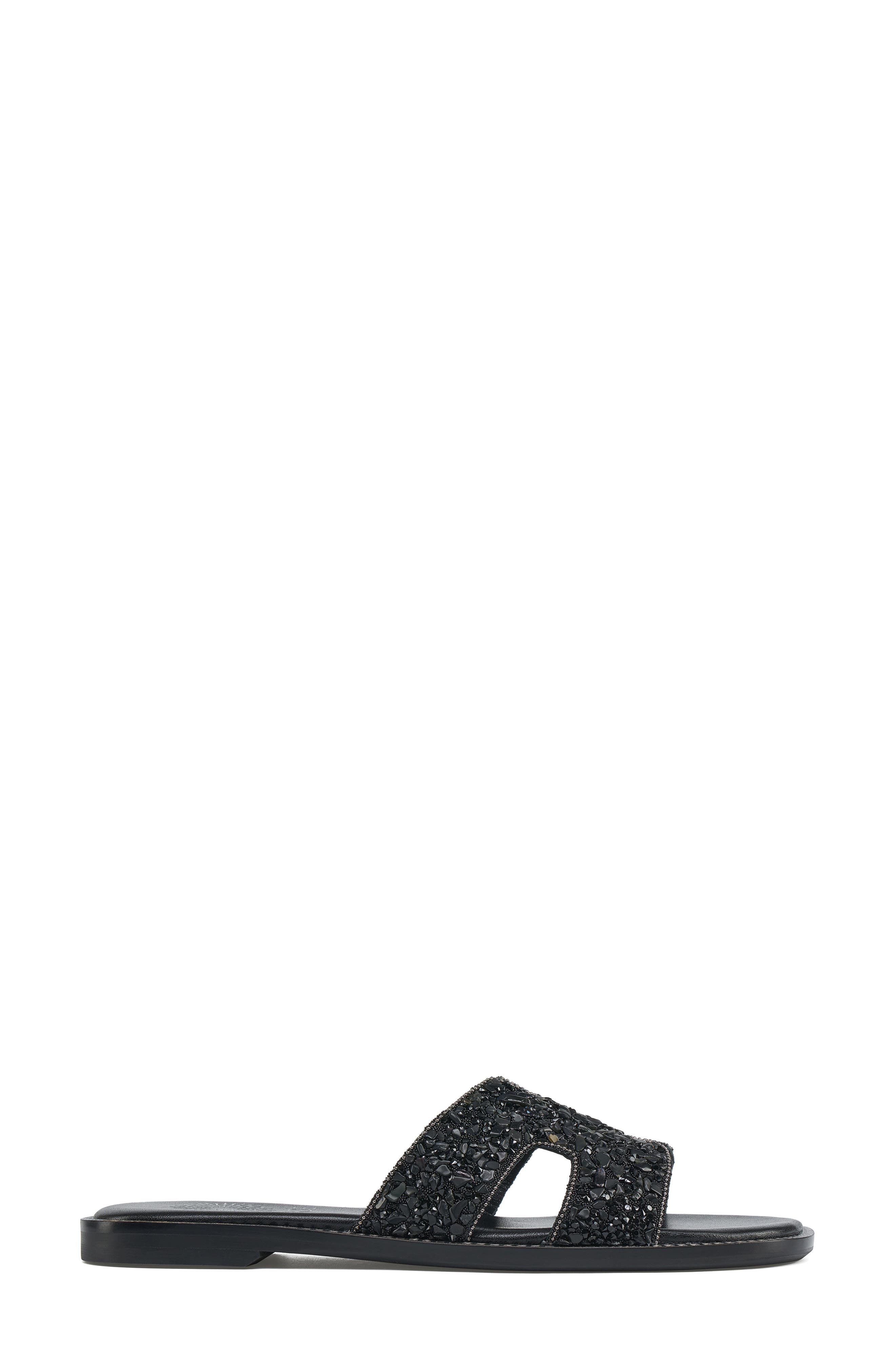 Grace Footwear Malpelo Crystal Slide Sandal, Alternate, color, Black