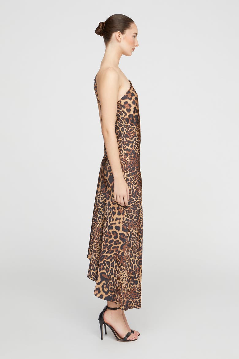 Mavis Satin Midi, Alternate, color, Leopard