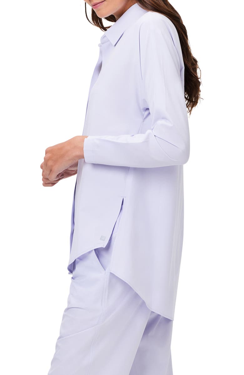 NZ ACTIVE by NIC+ZOE Performance Snap-Up Shirt, Alternate, color, Wisteria