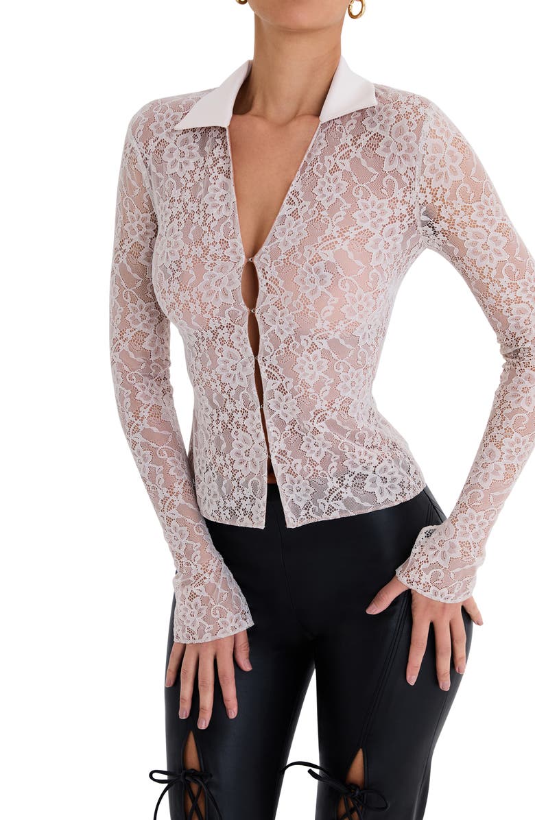 Mistress Rocks Stretch Lace Shirt, Alternate, color,