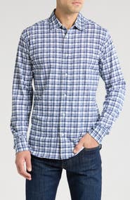 Coastaoro Porta Trim Fit Jersey Button-Up Shirt