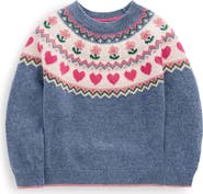 Mini Boden Kids' Eleanor Fair Isle Sweater