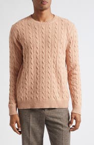 Valentino Maglia VLOGO Signature Cabled Virgin Wool Crewneck Sweater