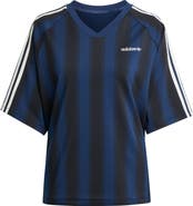 adidas Linear Stripe Jersey T-Shirt