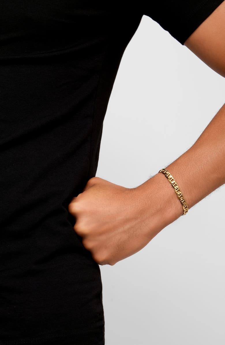 Adornia Men's Water Resistant Mariner Chain Bracelet, Alternate, color, Yellow