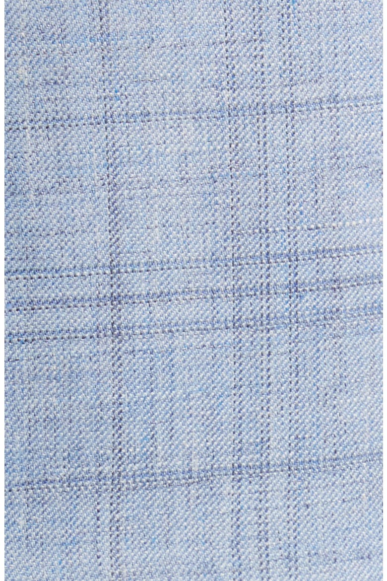 Siena Regular Fit Plaid Wool & Silk Blend Sport Coat, Alternate, color, LIGHT BLUE