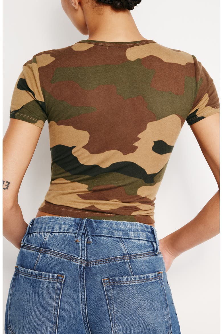 Featherweight Cotton Slim Fit T-Shirt, Alternate, color, FATIGUE GREEN CAMO01